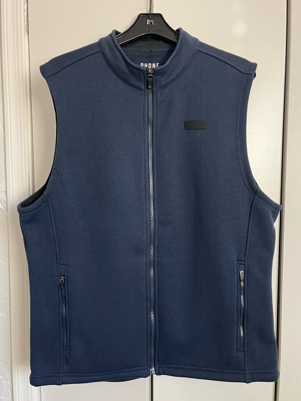 NWT Rhone Commuter Sweater Knitted Fleece Vest Navy XL